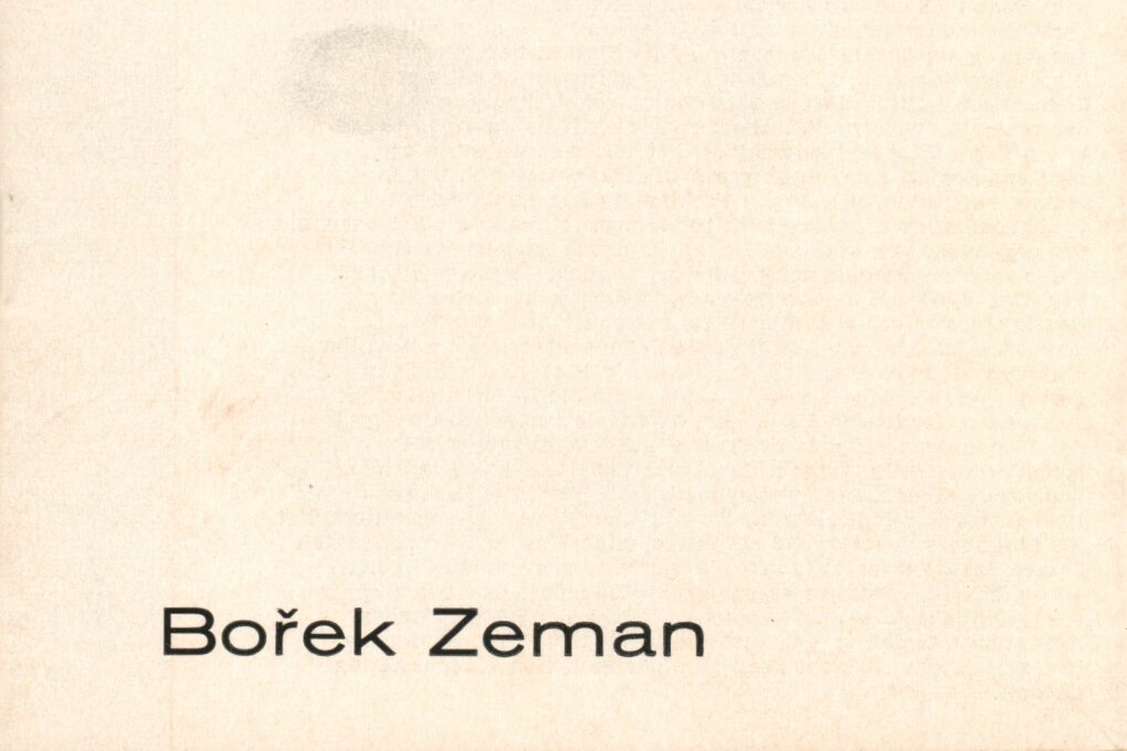 Jan Blažek – obrazy, Bořek Zeman – sochy